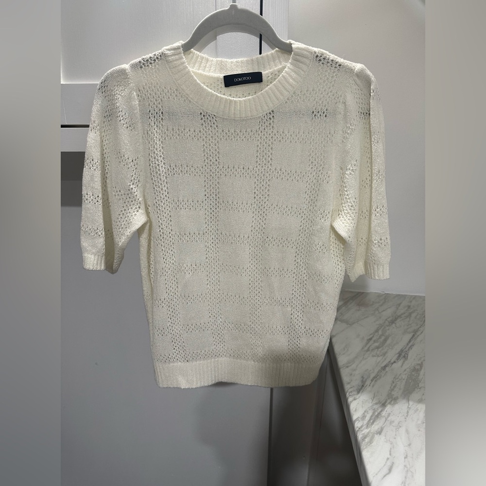 DOKOTOO Women's White Sweater